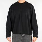 T-shirt Nero long sleeves con logo BELGIO 99 3DICI 