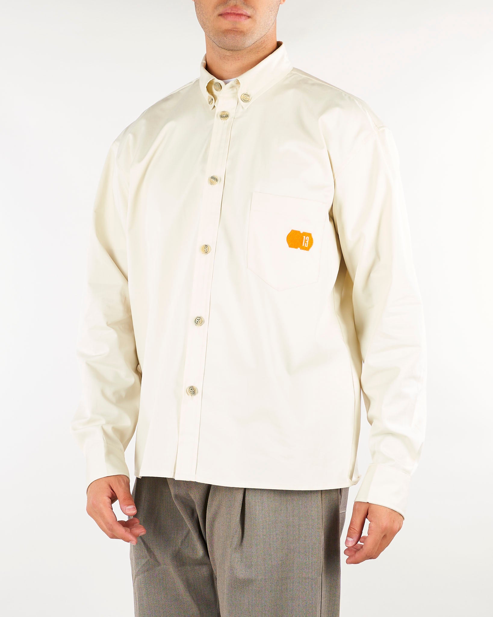 Camicia Burro in cotone con logo BERLINO 2 3DICI 