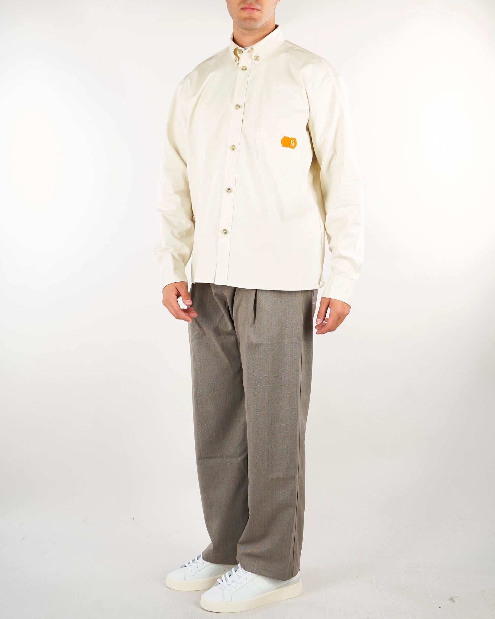 Camicia Burro in cotone con logo BERLINO 2 3DICI 