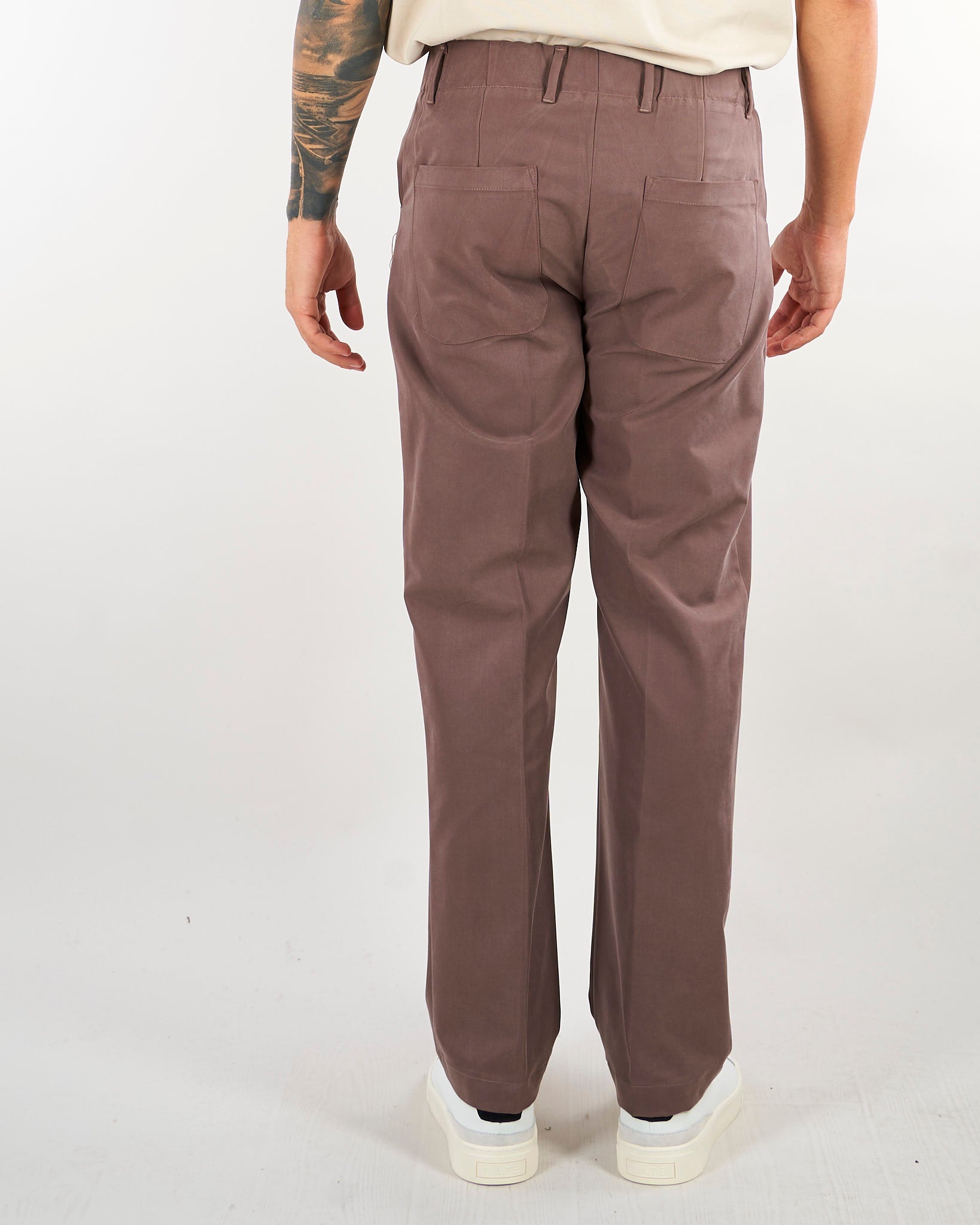 Pantalone Tortora in cupro straight fit GALLESPANT 85 3DICI 