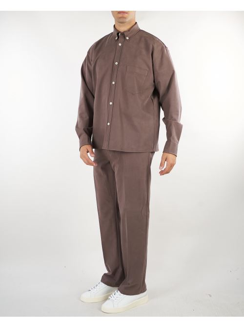 Pantalone Tortora in cupro straight fit GALLESPANT 85 3DICI 