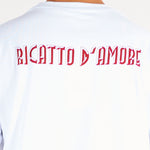 T-shirt Bianco con stampa 'Ricatto d'Amore' sul retro RICATTO 1 3DICI 
