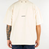 T-shirt Crema con stampa logo Relaxed fit F6PKUATH138 10 A PAPER KID 