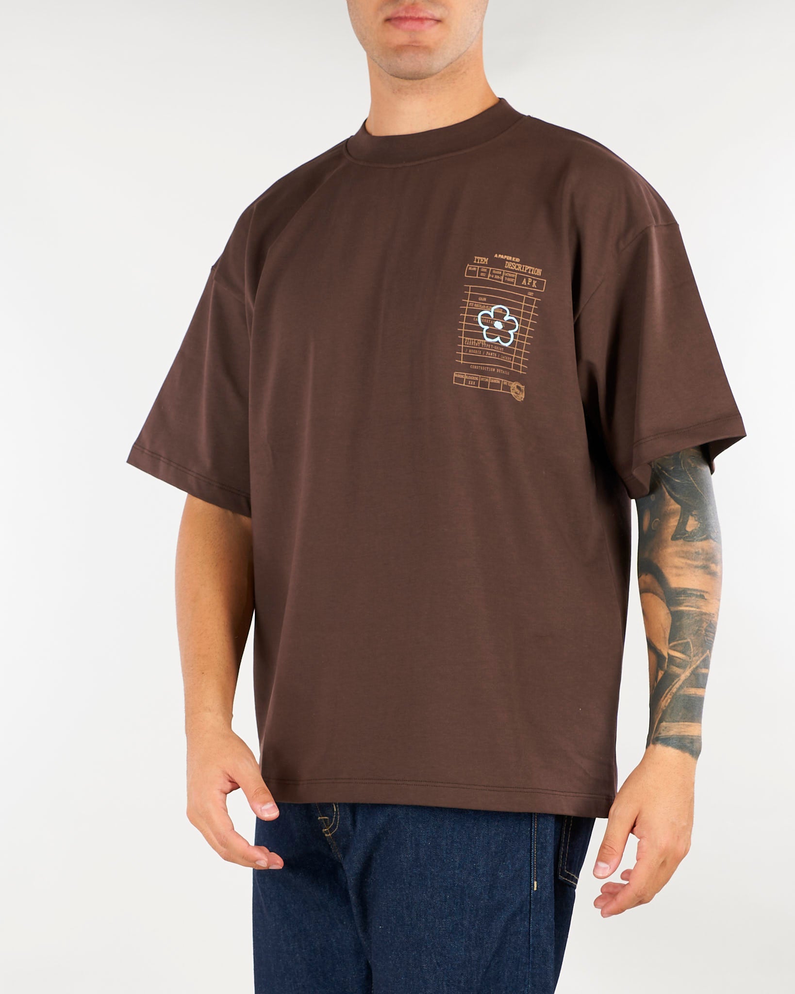 T-shirt Coffee con stampa Relaxed fit F6PKUATH149 943 A PAPER KID 