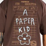 T-shirt Coffee con stampa Relaxed fit F6PKUATH149 943 A PAPER KID 