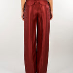 Pantalone sartoriale Bordeaux dalla finitura satinata ACT17118PA3043 178 ACTUALEE 