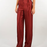 Pantalone sartoriale Bordeaux dalla finitura satinata ACT17118PA3043 178 ACTUALEE 