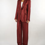 Pantalone sartoriale Bordeaux dalla finitura satinata ACT17118PA3043 178 ACTUALEE 