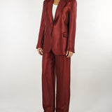 Pantalone sartoriale Bordeaux dalla finitura satinata ACT17118PA3043 178 ACTUALEE 