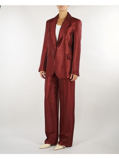 Pantalone sartoriale Bordeaux dalla finitura satinata ACT17118PA3043 178 ACTUALEE 