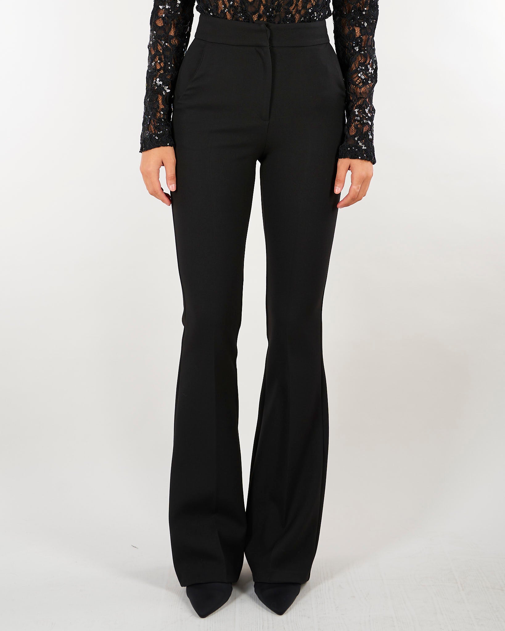 Pantalone Nero a trombetta ACT17125PA3045 99 ACTUALEE 