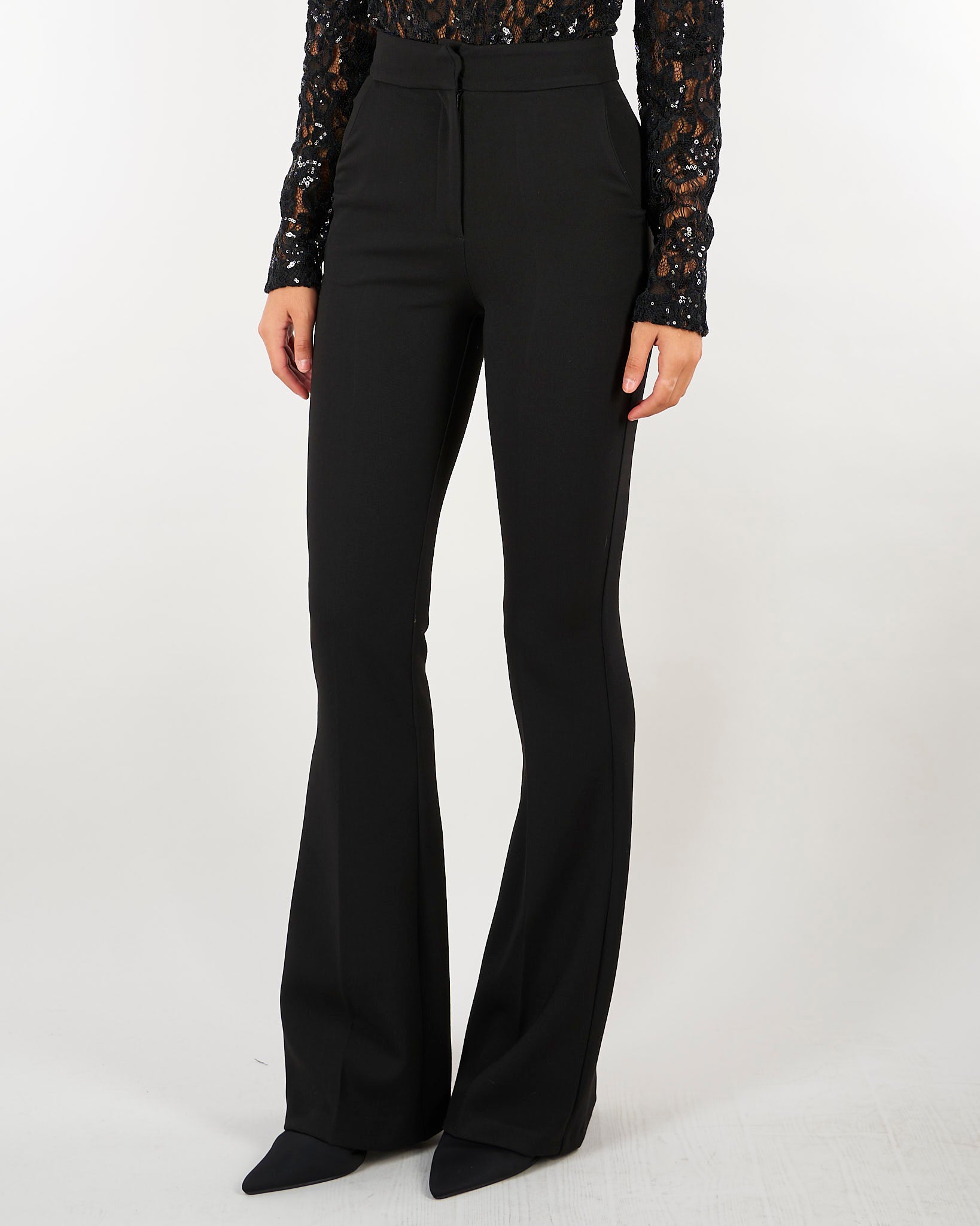Pantalone Nero a trombetta ACT17125PA3045 99 ACTUALEE 