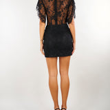 Abito corto Nero in pizzo ACT17185AB4151 99 ACTUALEE 