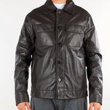 Giubbotto Moro in vera pelle B6AC0051 69M AMARANTO 