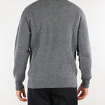 Maglia Grigio a coste in pura lana e cashmere Relaxed fit B9AC0010 97M AMARANTO 