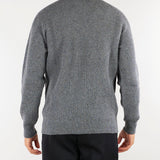 Maglia Grigio a coste in pura lana e cashmere Relaxed fit B9AC0010 97M AMARANTO 