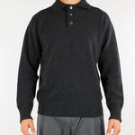 Maglia Polo Antracite in pura lana e cashmere Relaxed fit B9AC0071 98M AMARANTO 