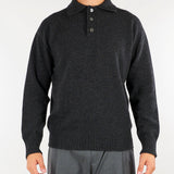 Maglia Polo Antracite in pura lana e cashmere Relaxed fit B9AC0071 98M AMARANTO 