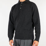 Maglia Polo Antracite in pura lana e cashmere Relaxed fit B9AC0071 98M AMARANTO 
