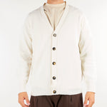 Cardigan Panna in pura lana e cashmere Relaxed fit B9AC0072 03M AMARANTO 
