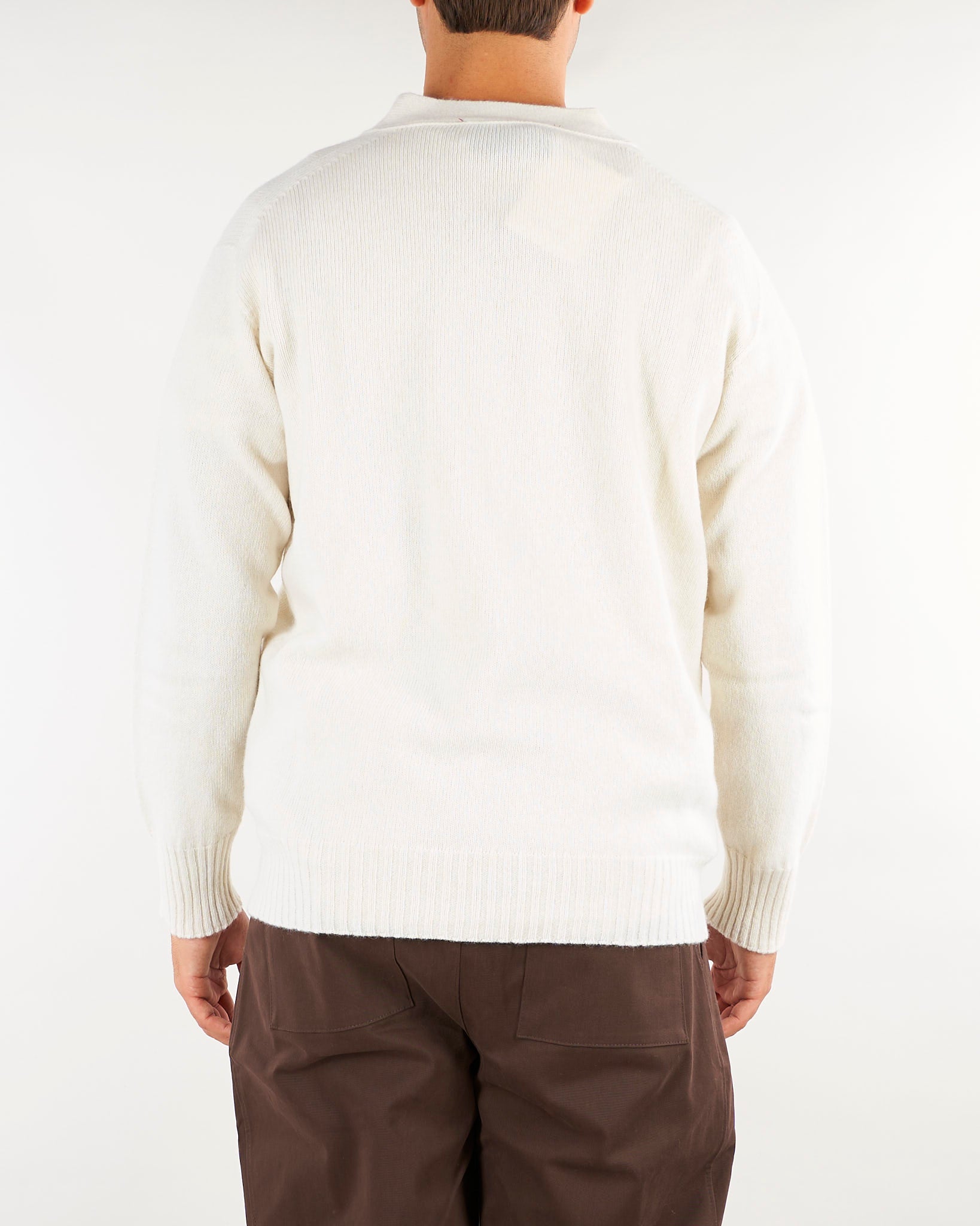 Cardigan Panna in pura lana e cashmere Relaxed fit B9AC0072 03M AMARANTO 