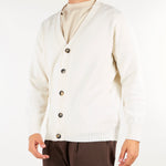 Cardigan Panna in pura lana e cashmere Relaxed fit B9AC0072 03M AMARANTO 