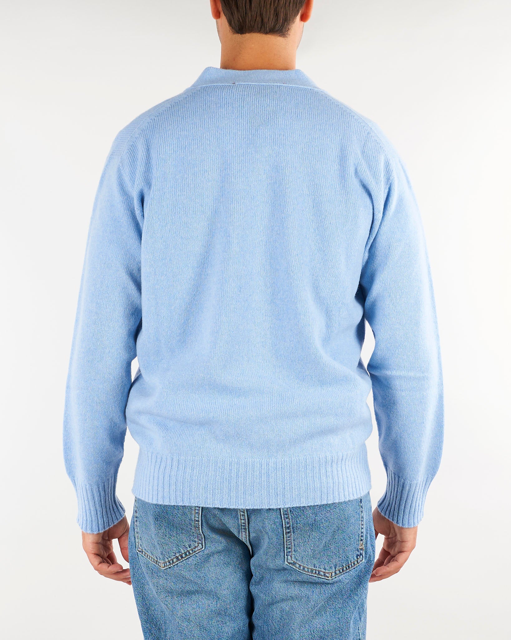 Cardigan Celeste in pura lana e cashmere Relaxed fit B9AC0072 80M AMARANTO 