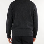 Cardigan Antracite in pura lana e cashmere Relaxed fit B9AC0072 98M AMARANTO 