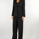 Tailleur Nero 3 pezzi con giacca, pantalone e top AT110 99 ATELIER LEGORA 