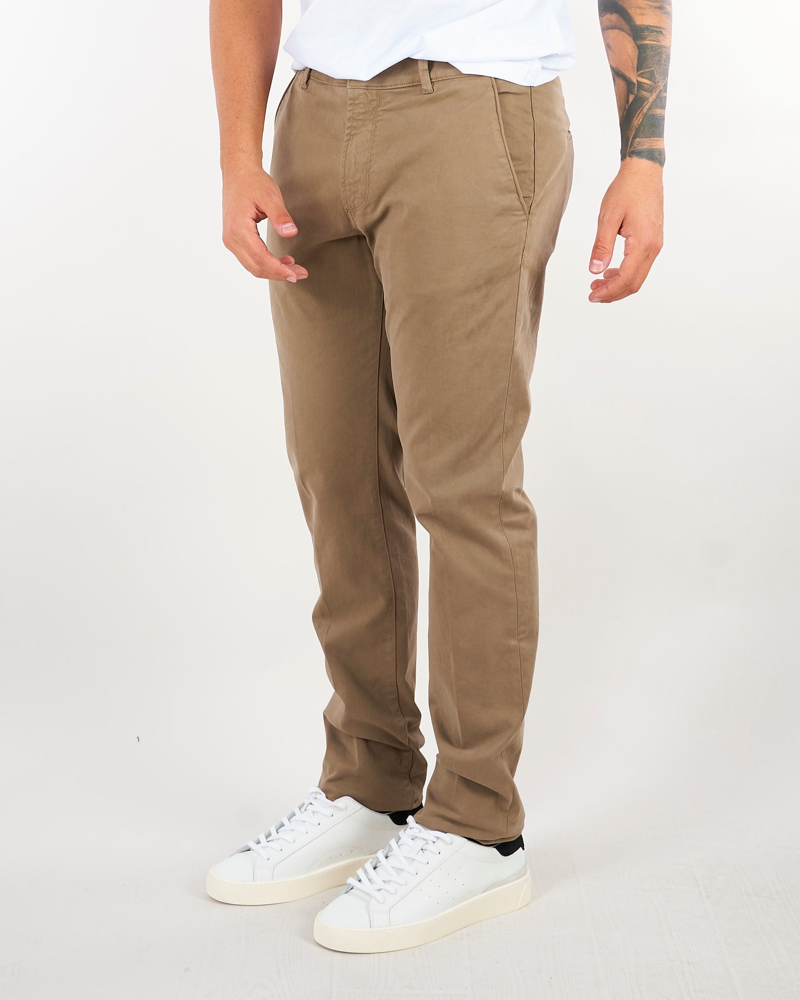 Pantalone Tortora in cotone caldo con tasche america CHINOSREYT232 734 CAMOUFLAGE 