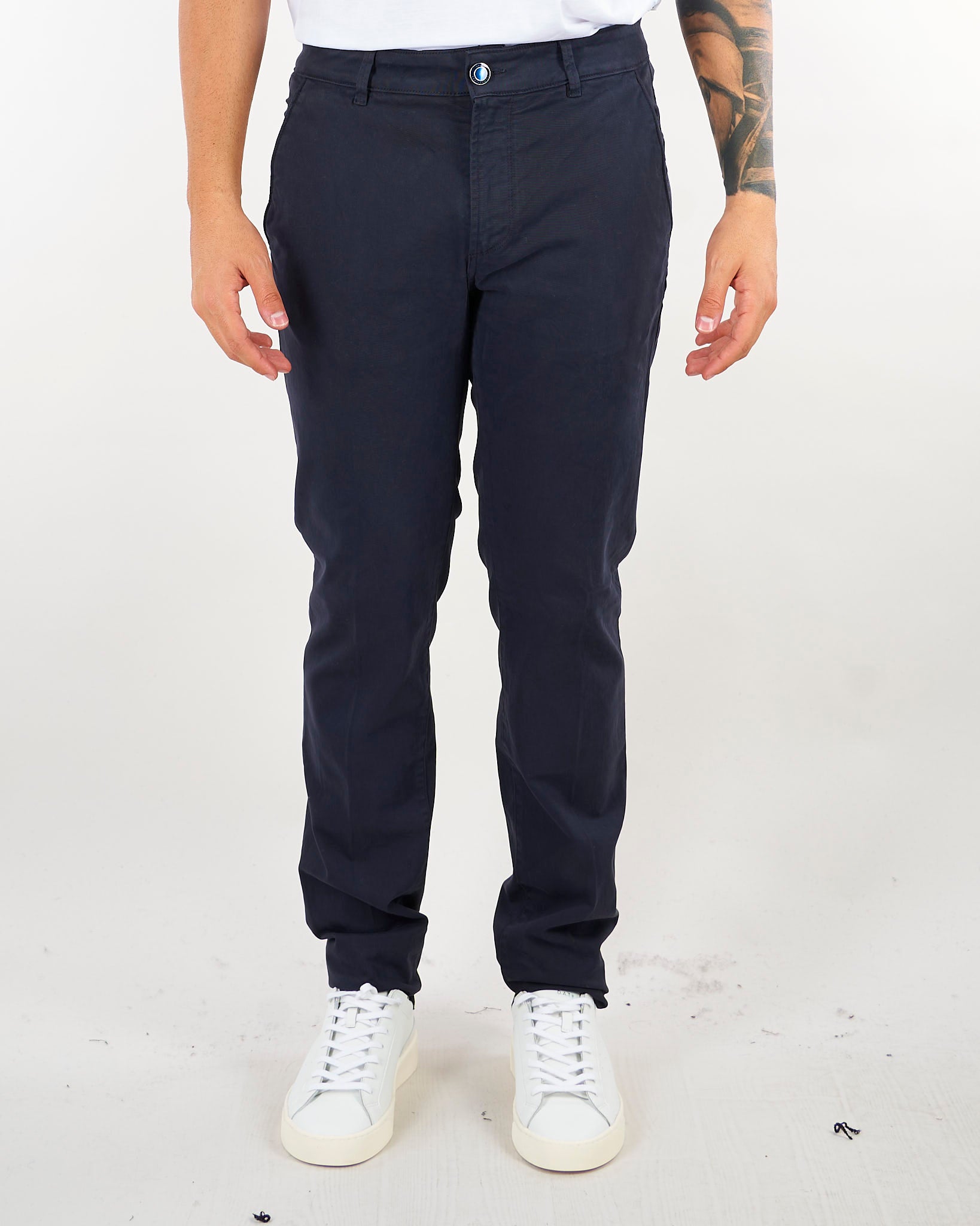 Pantalone Blu in cotone caldo con tasche america CHINOSREYT232 882 CAMOUFLAGE 