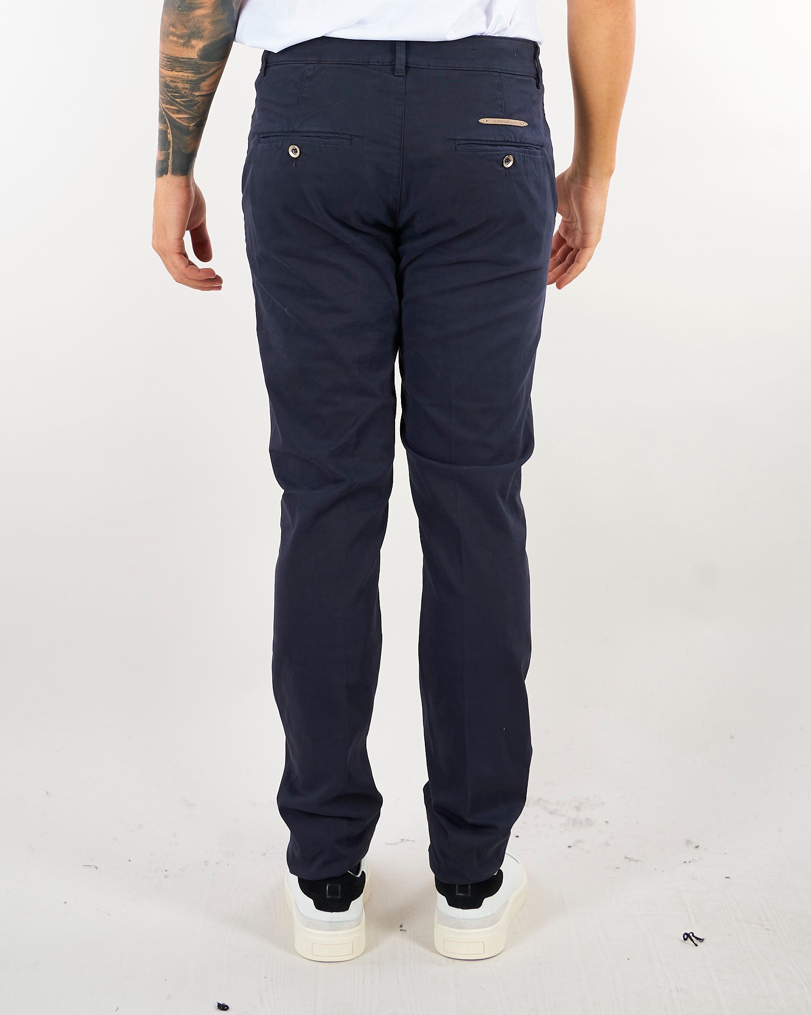 Pantalone Blu in cotone caldo con tasche america CHINOSREYT232 882 CAMOUFLAGE 