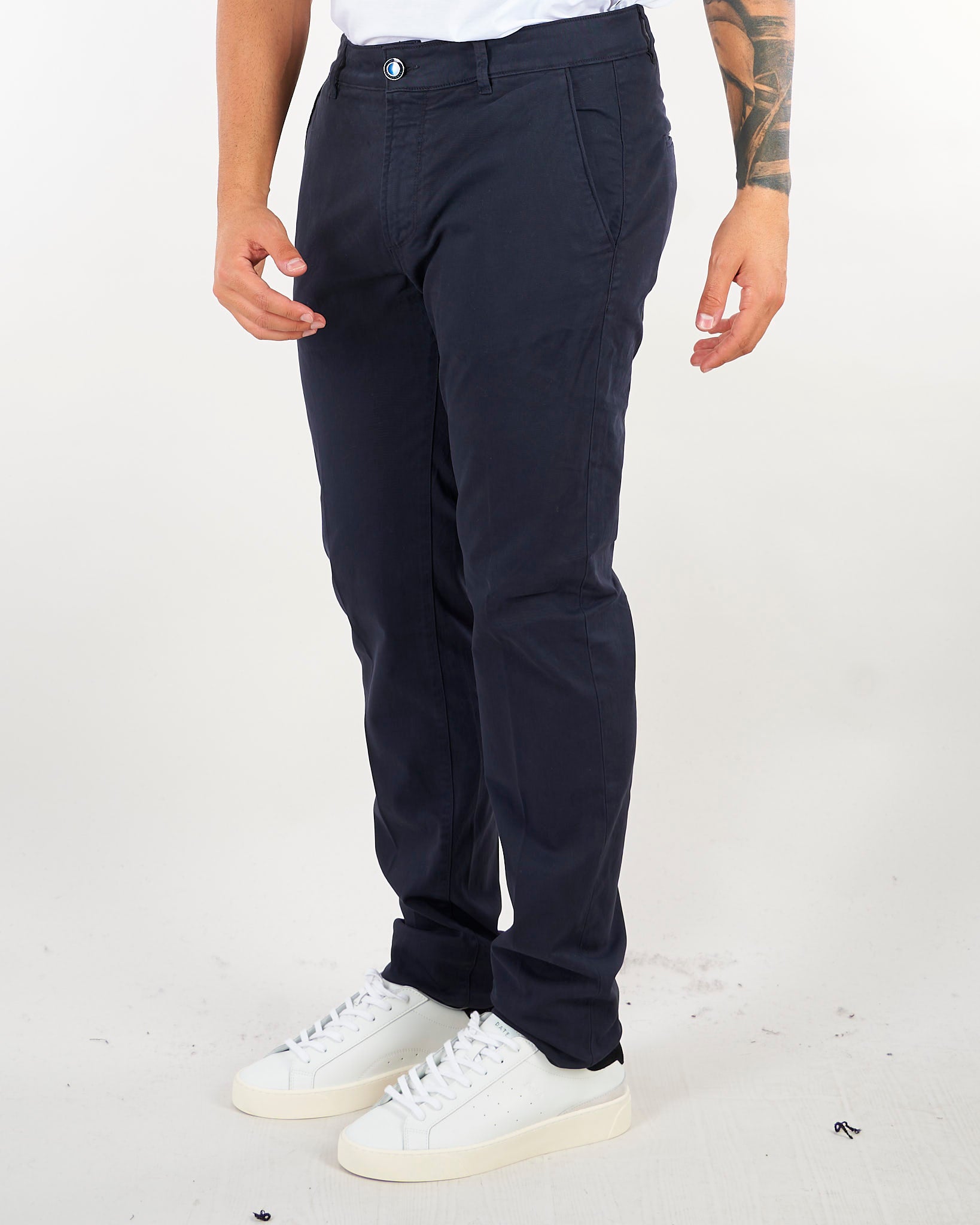 Pantalone Blu in cotone caldo con tasche america CHINOSREYT232 882 CAMOUFLAGE 