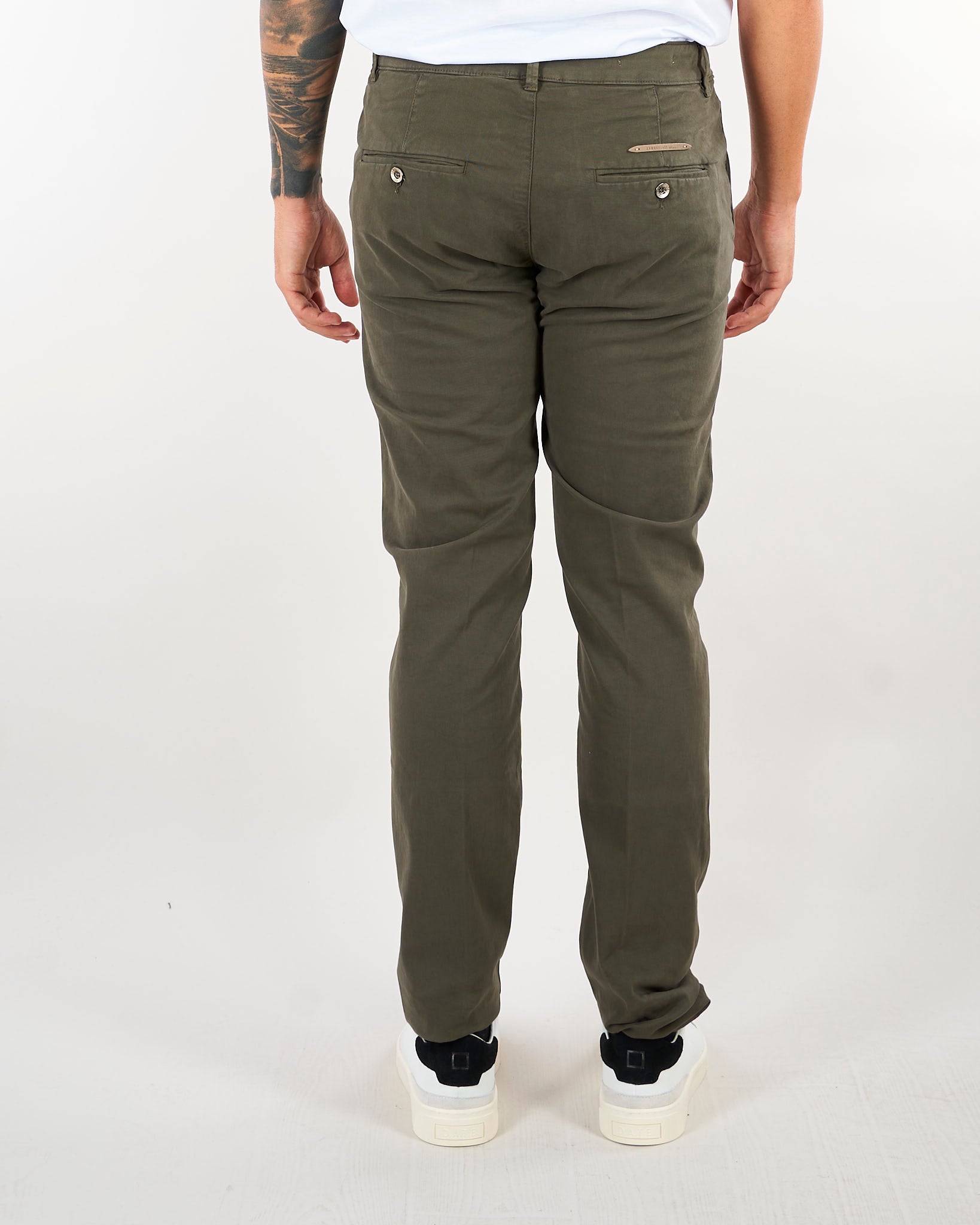 Pantalone Verde in cotone caldo con tasche america CHINOSREYT232 996 CAMOUFLAGE 