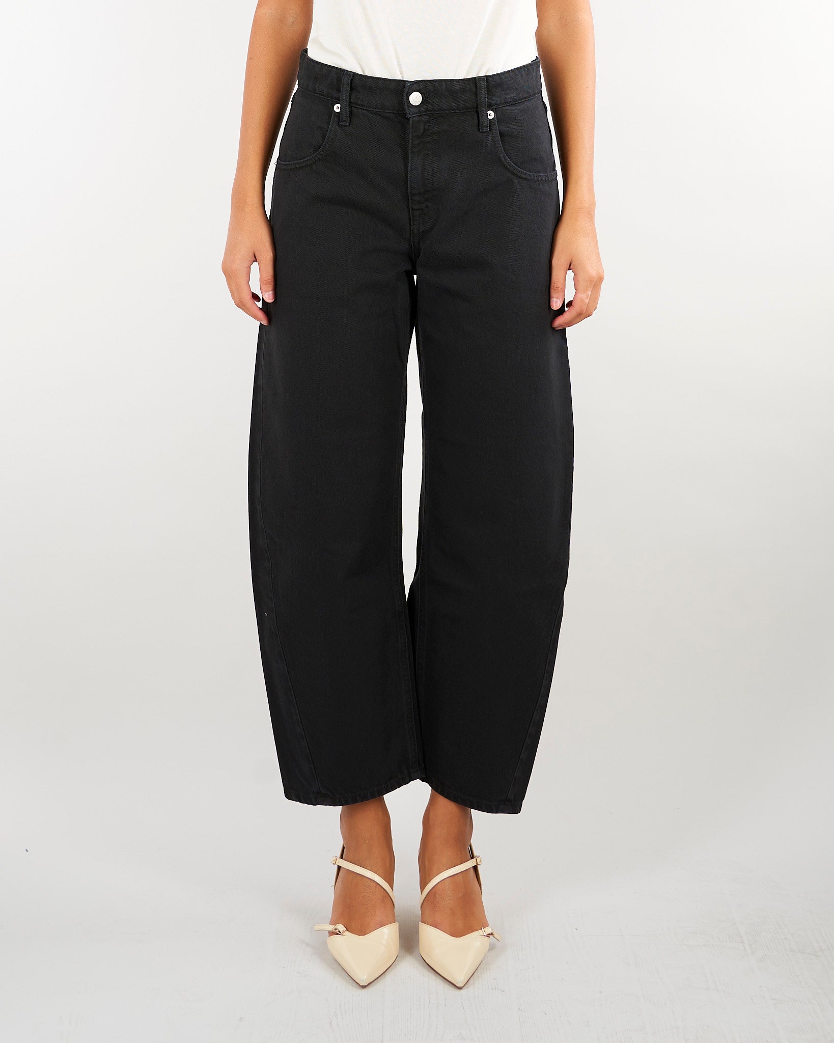 Jeans Nero Aida Crop wide fit 462P532 11 CYCLE 