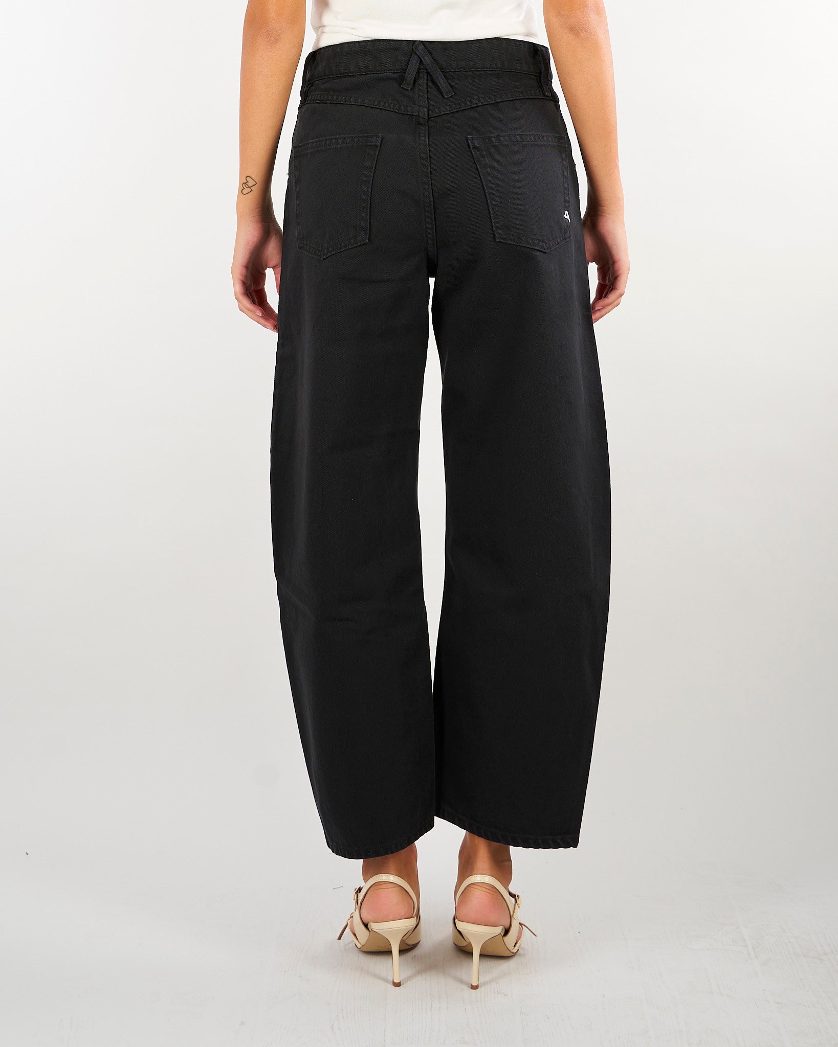 Jeans Nero Aida Crop wide fit 462P532 11 CYCLE 