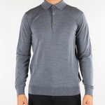 Maglia Polo Grigio in lana merinos DK27061 25 DIKTAT 