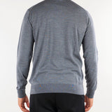 Maglia Polo Grigio in lana merinos DK27061 25 DIKTAT 