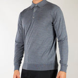 Maglia Polo Grigio in lana merinos DK27061 25 DIKTAT 