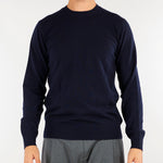 Maglia Blu in pura lana e cashmere DK27070 136 DIKTAT 