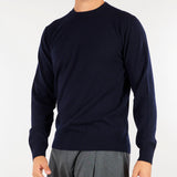Maglia Blu in pura lana e cashmere DK27070 136 DIKTAT 