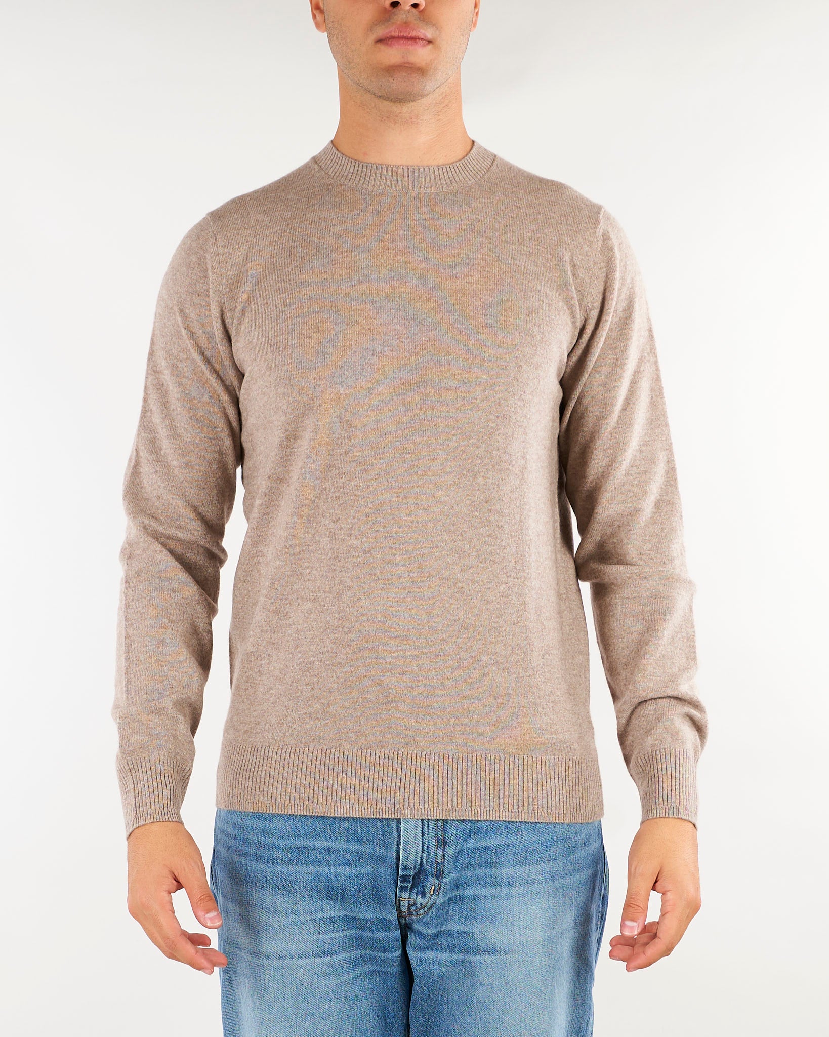 Maglia Tortora in pura lana e cashmere DK27070 50 DIKTAT 