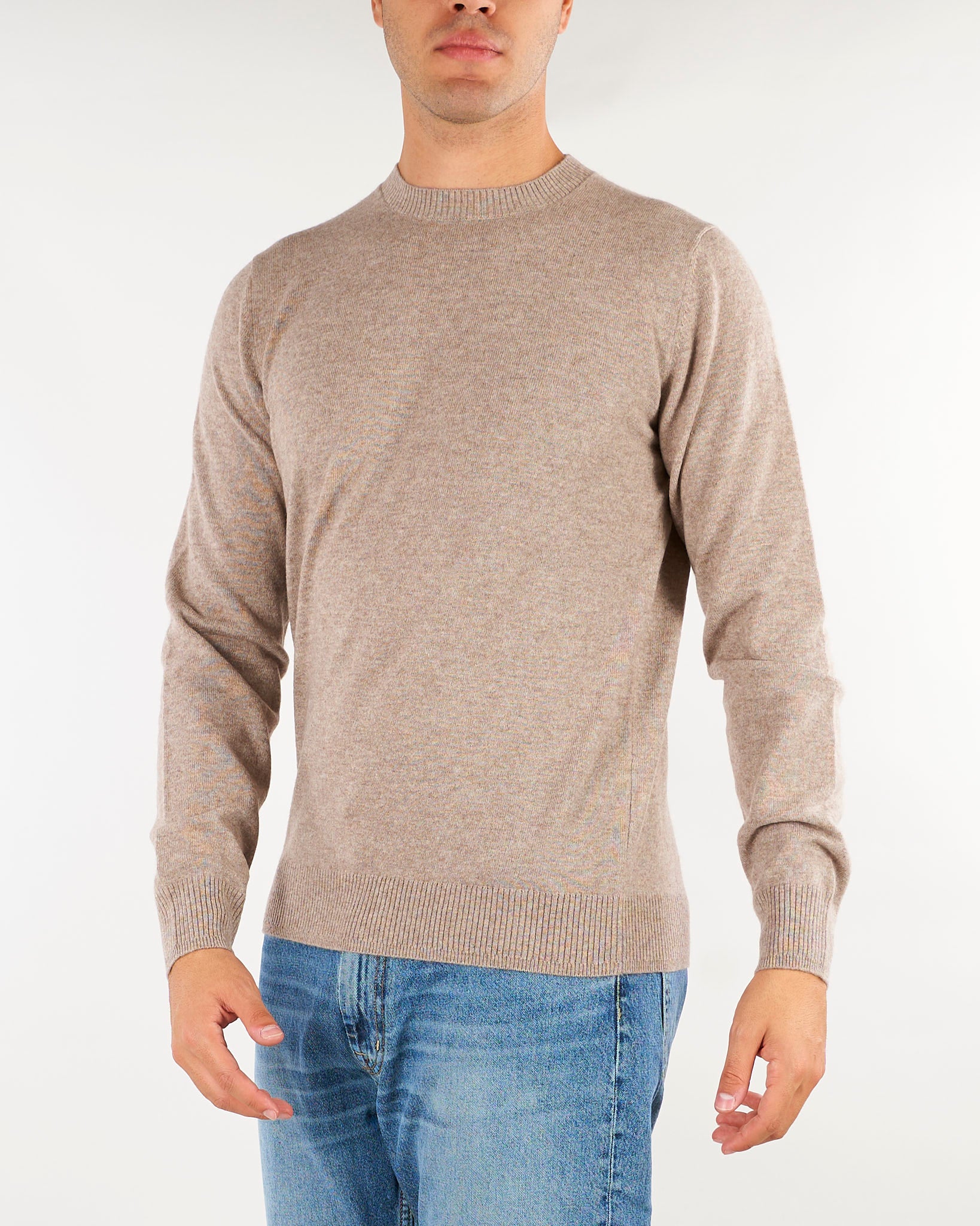 Maglia Tortora in pura lana e cashmere DK27070 50 DIKTAT 