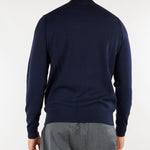 Maglia Blu in misto viscosa e cashmere DK27901 136 DIKTAT 