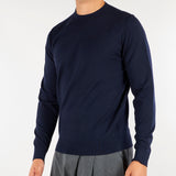 Maglia Blu in misto viscosa e cashmere DK27901 136 DIKTAT 