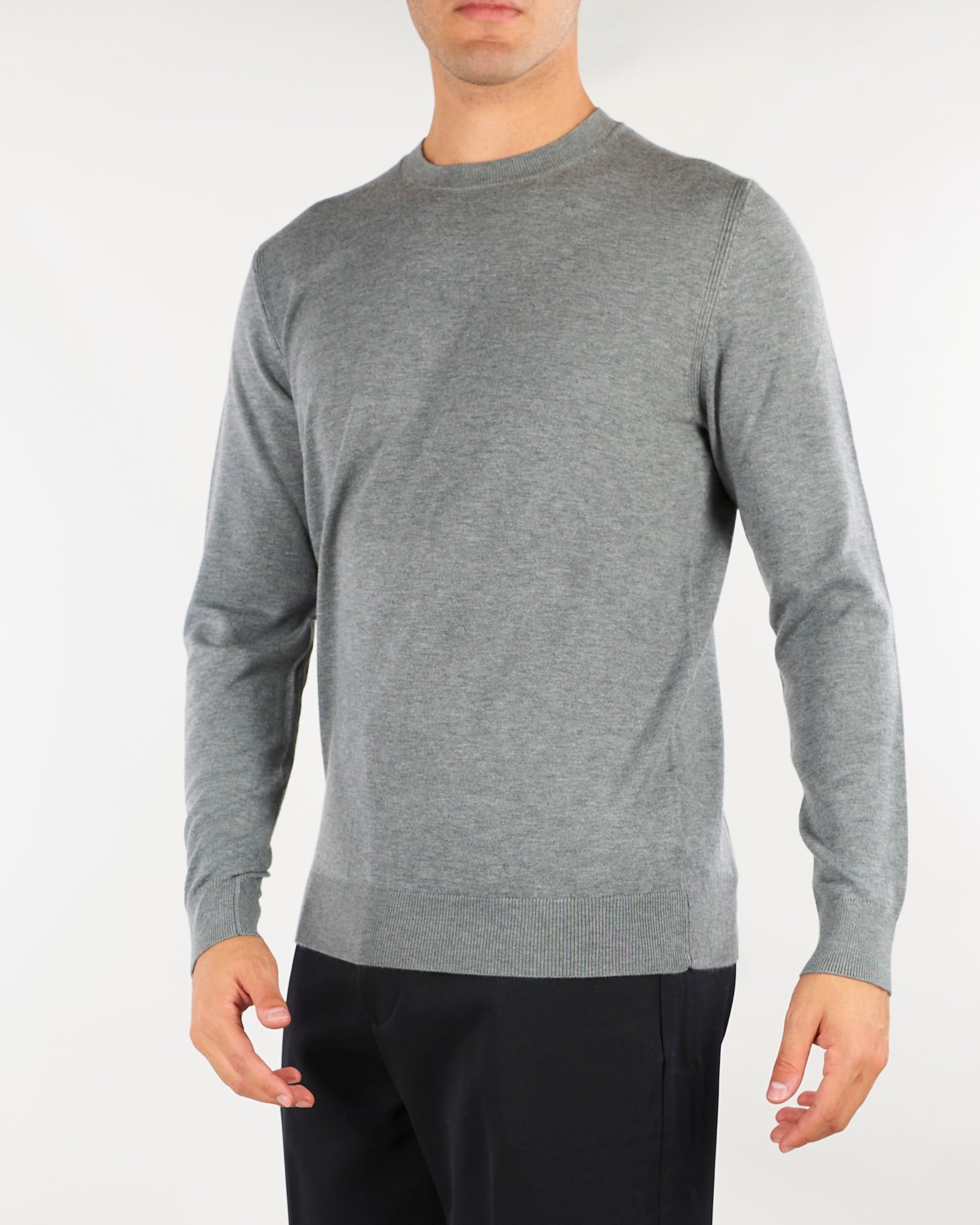 Maglia Grigio in misto viscosa e cashmere DK27901 25 DIKTAT 