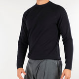 Maglia Nero a costine in misto viscosa e cashmere DK27923 79 DIKTAT 