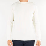 Maglia Bianco a costine in misto viscosa e cashmere DK27923 96 DIKTAT 