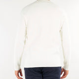 Maglia Bianco a costine in misto viscosa e cashmere DK27923 96 DIKTAT 