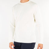 Maglia Bianco a costine in misto viscosa e cashmere DK27923 96 DIKTAT 